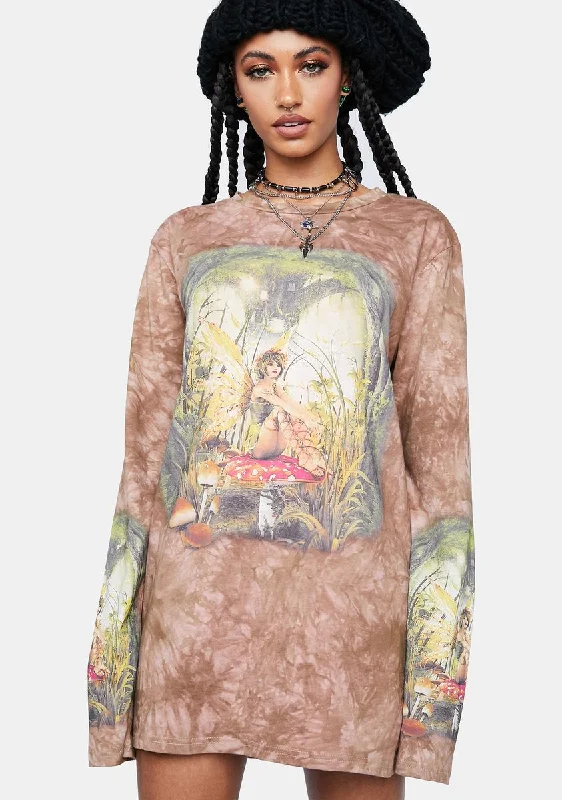 Clearance Sale Wishing On A Toadstool Oversized Tee