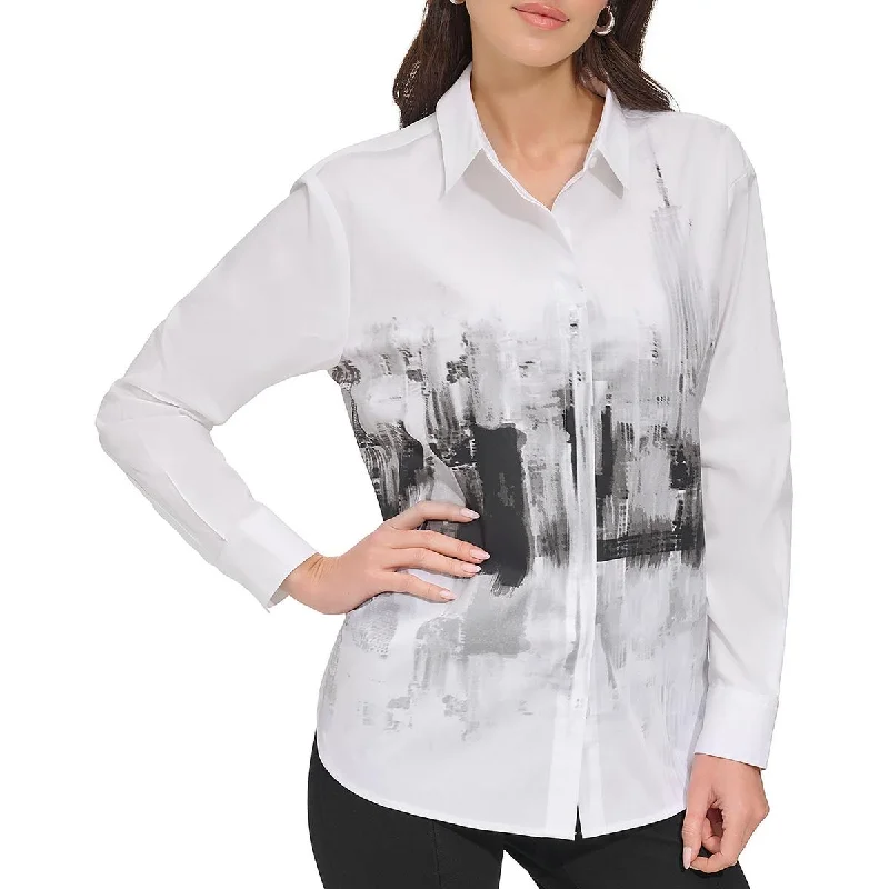 Season Sale Womens Cotton CityScape Blouse