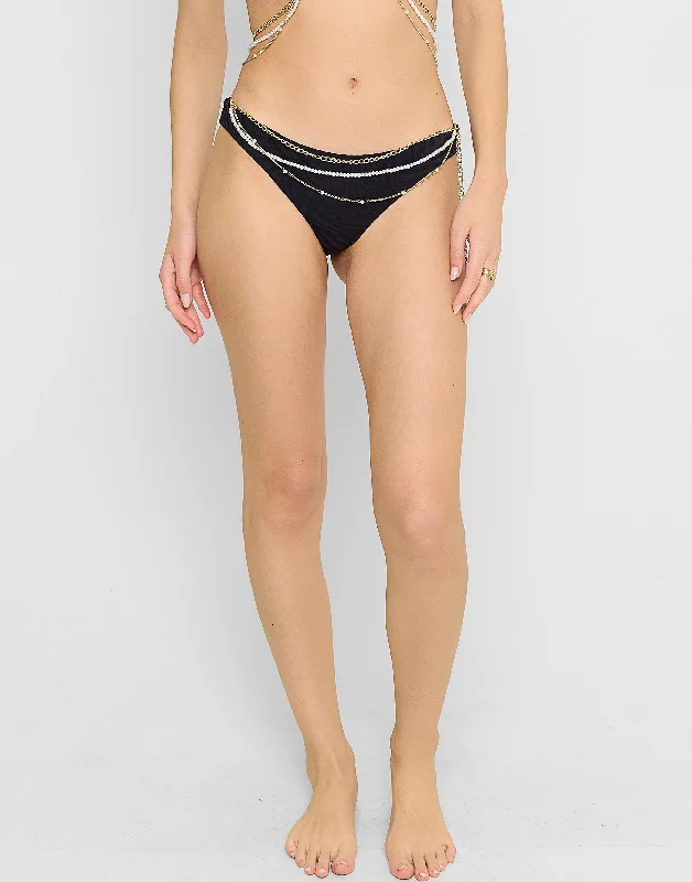 Holiday Glam Devan Midi Bottom - Black