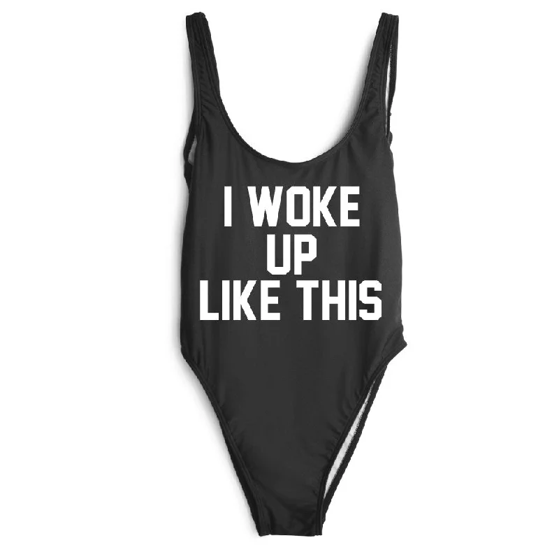 Vintage Retro Party Wear ￼I WOKE UP LIKE THIS [SWIMSUIT]