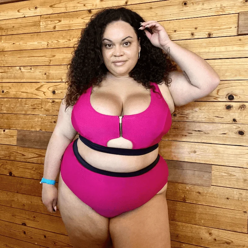 New Arrivals Hasta La Vista Bikini Top - Hot Pink