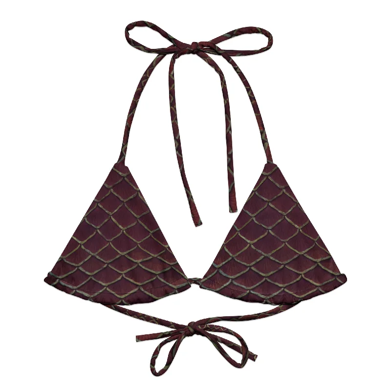 Hot Styles Yule Tide Recycled String Bikini Top