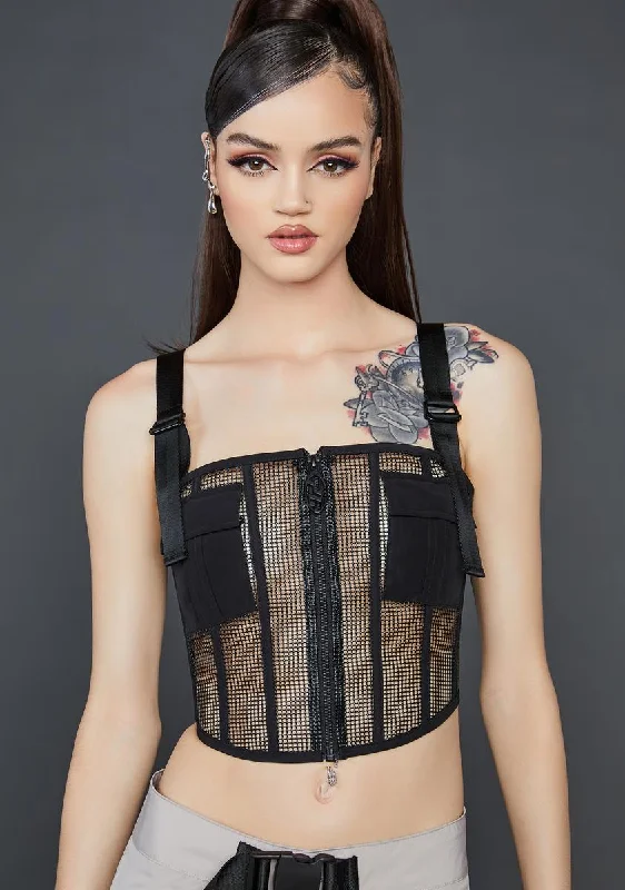 Elegant Fashion Ready To Revolt Corset Top