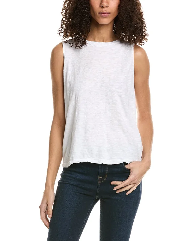 Athleisure Wear Promotion Project Social T Soli Tie Back Slub Tank