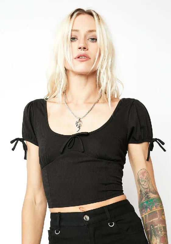 Flash Deals Noir Sweeten The Deal Crop Top