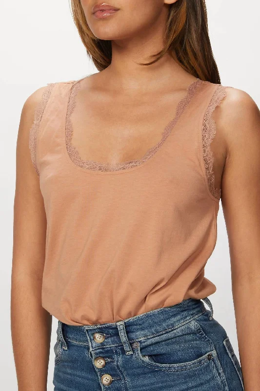 Clearance Event Britney Jersey Tank In Tawny