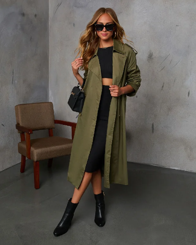 Budget Friendly Fonda Belted Trench Coat