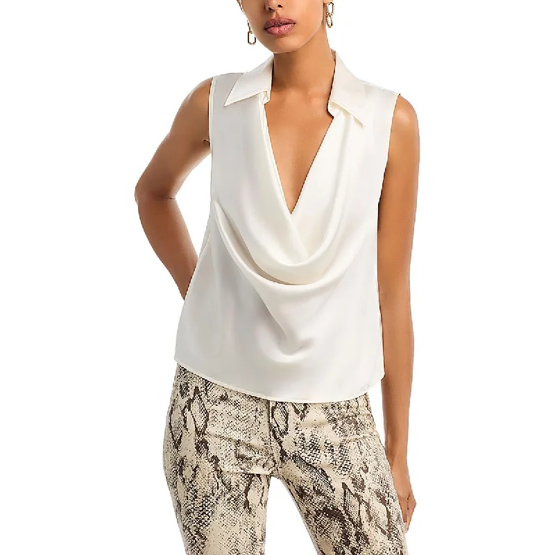 Limited Time Offer Womens Silk Cowl Neck Blouse