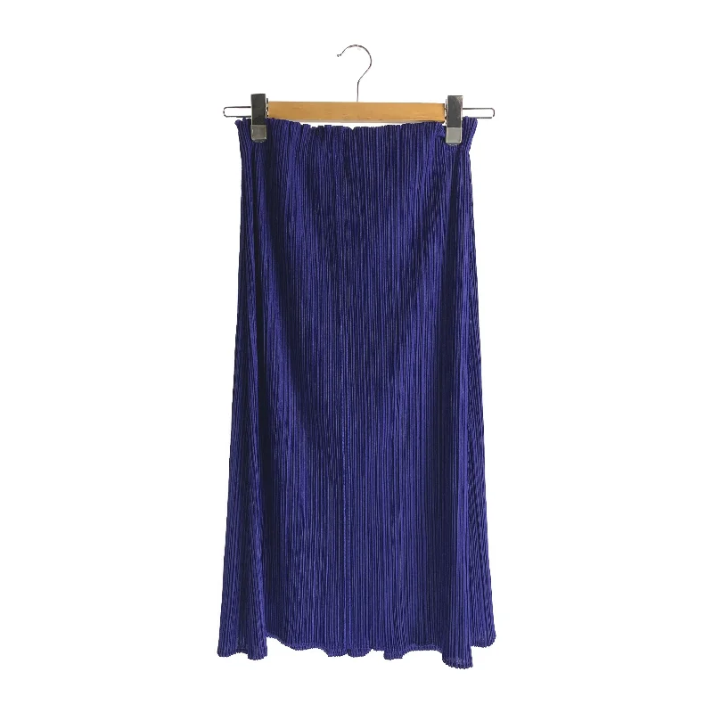 Stylish Savings PLEATS PLEASE ISSEY MIYAKE/Skirt/1/BLU/Polyester/Plain