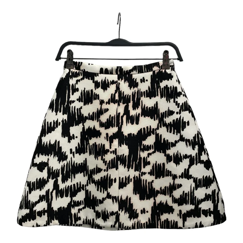 Stylish Statements BALENCIAGA/Skirt/36/All Over Print/Cotton/WHT/BLACK SCRIBBLE PRINT