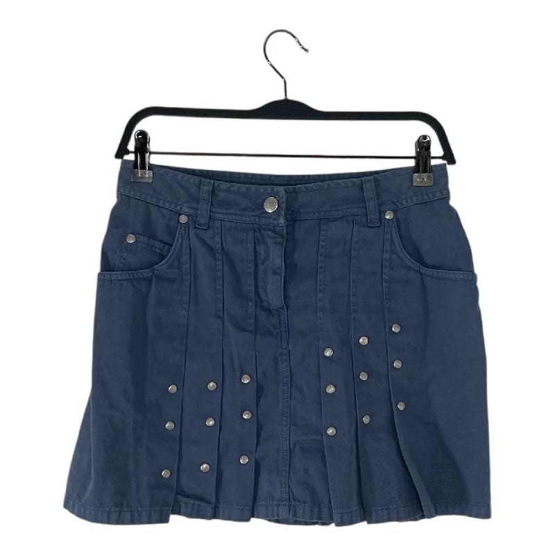 Trendy Threads Jean Paul Gaultier/Skirt/6/Cotton/BLU/JPG JEANS / SLV STUDS