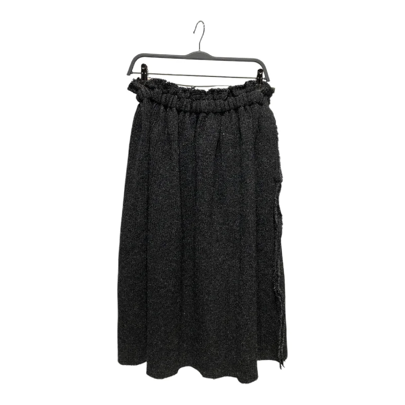 Classic Charm COMME des GARCONS/Long Skirt/S/Wool/GRY/WOOL SKIRT