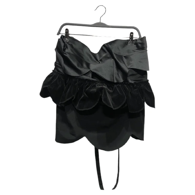 Effortless Sophistication COMME des GARCONS/Skirt/Polyester/BLK/FRILL MINI SKIRT