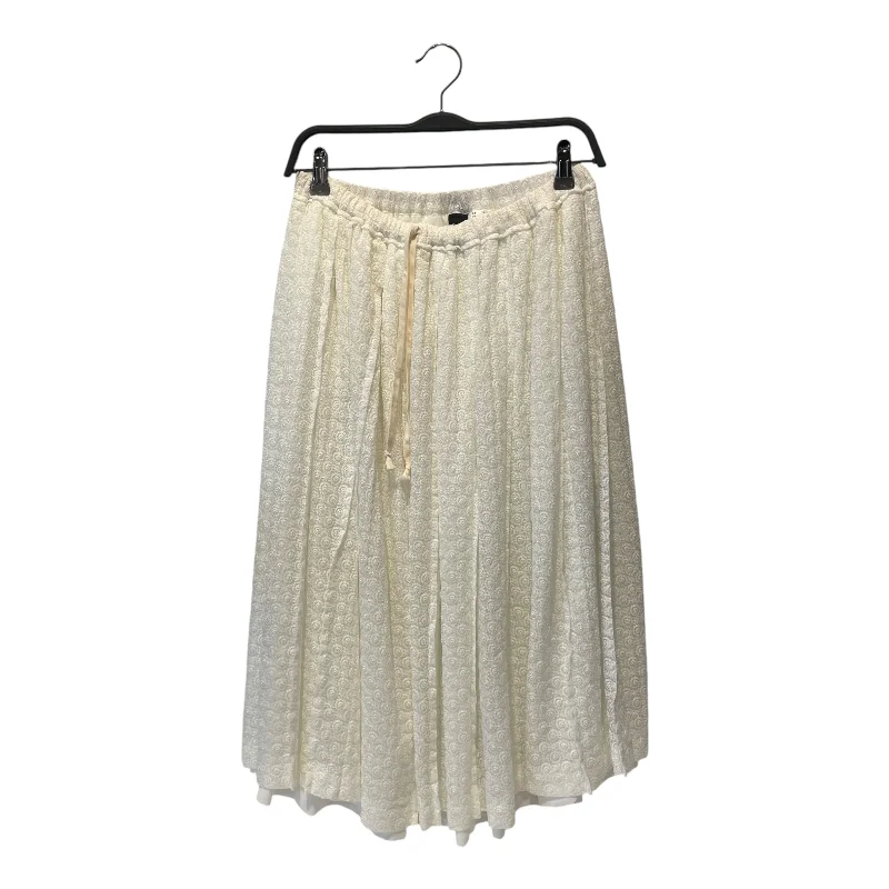 Casual Yet Stylish Separates tricot COMME des GARCONS/Skirt/Floral Pattern/Nylon/WHT/