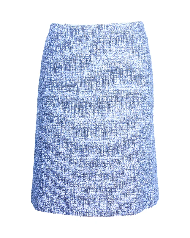 Exclusive Sale Boss Knee-Length Skirt in Blue Viscose