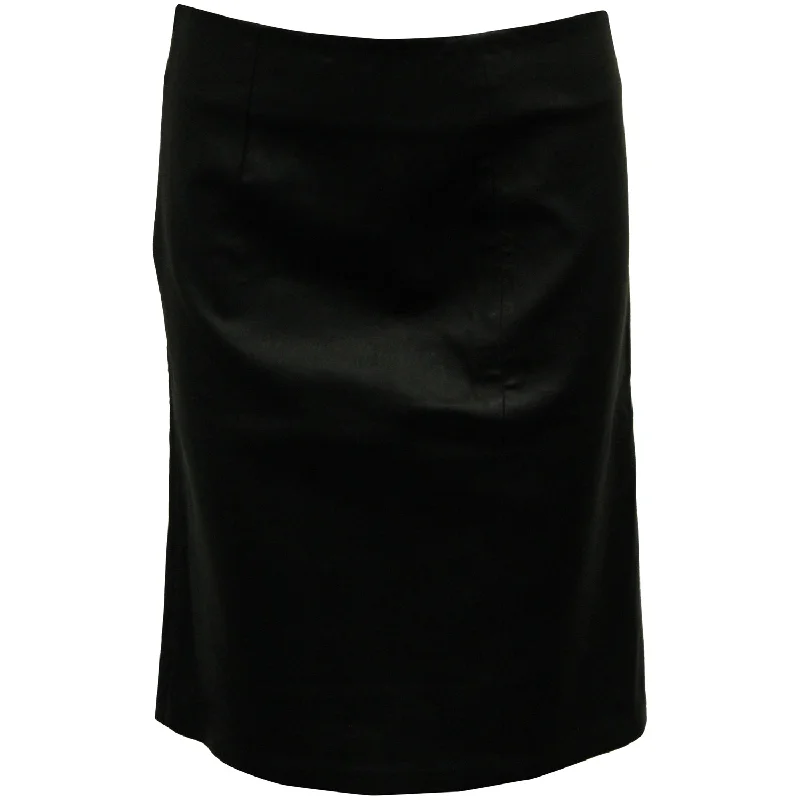 From Casual To Classy Diane Von Furstenberg Pencil Skirt in Black Leather