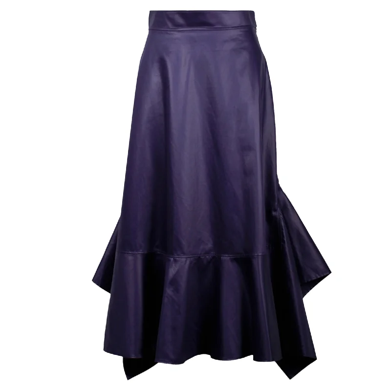 Today Only Hermes Mermaid Midi Skirt in Indigo Cotton