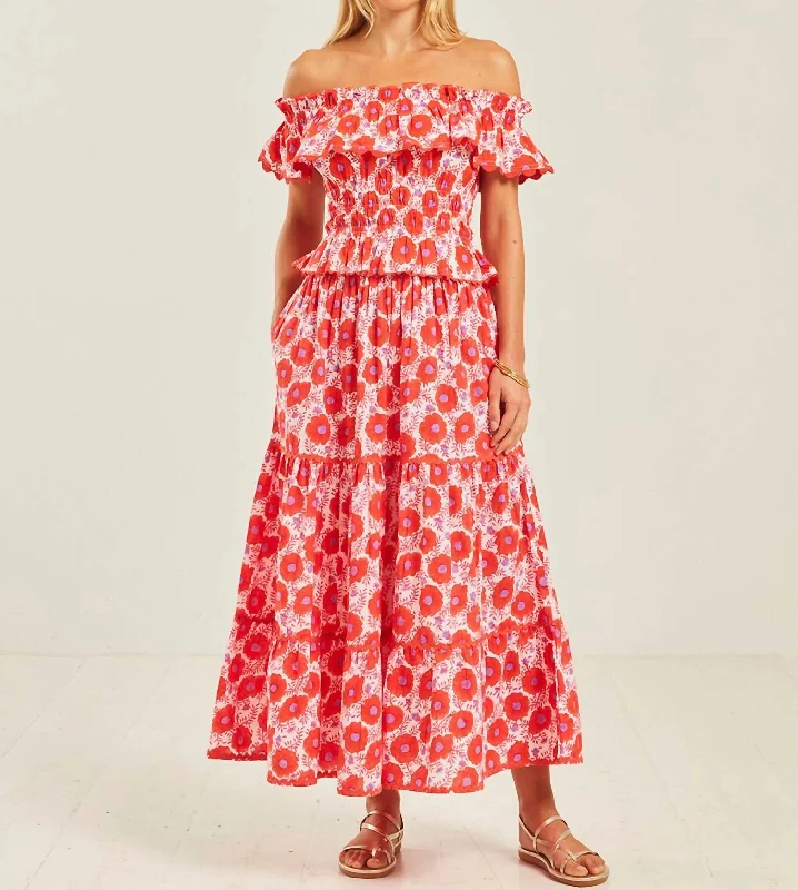 Hot Deals Lottie Maxi Skirt In Poppy