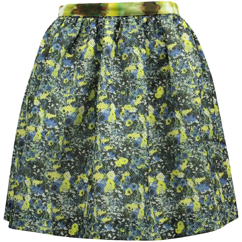 Eco Friendly Fashion Sale MSGM Printed Skirt in Multicolor Polyester