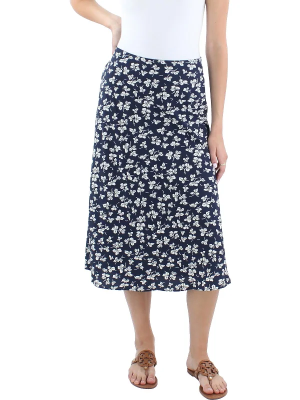 Best Seller Womens Floral Midi A-Line Skirt