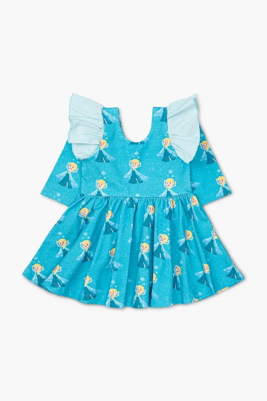 Gorgeous Glamour Collection Double Ruffle Let's Dance Dress_Disney's Frozen Elsa