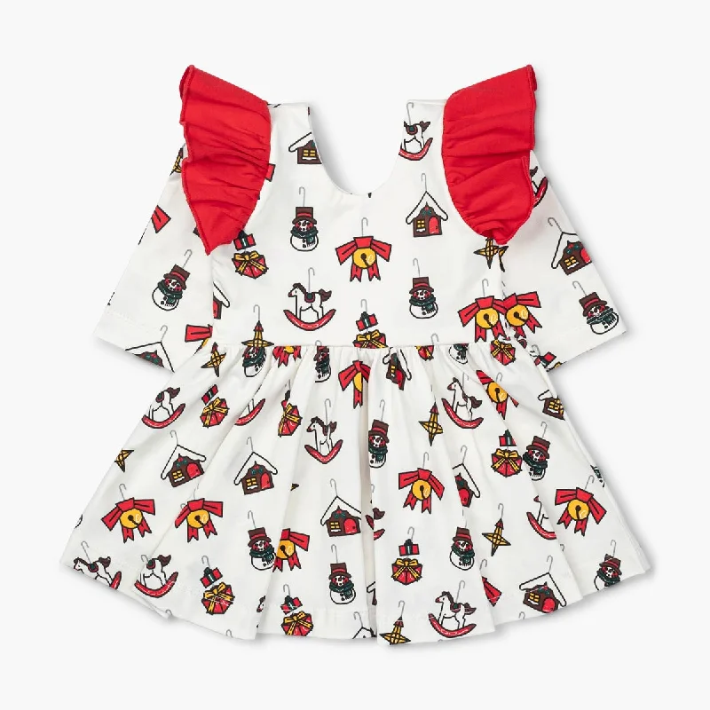 Limited Time Deal Double Ruffle Let's Dance Dress_Festive Ornaments