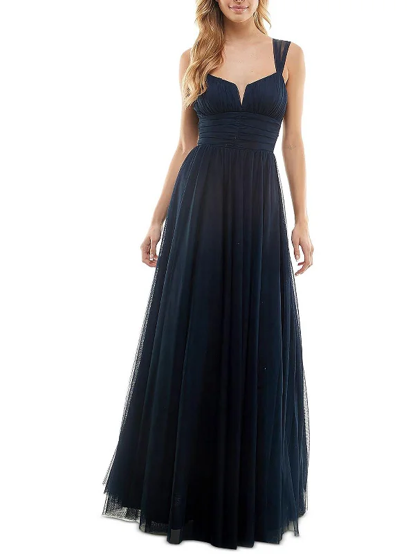 Hollywood Glam Award - Show Style Juniors Emma Womens Pleated Prom Evening Dress