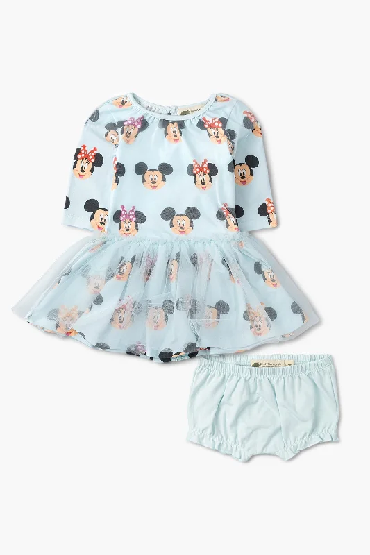 Limited Time Offer SALE - Long Sleeve Little Belle Tulle Dress_D100 Mickey + Minnie Mouse