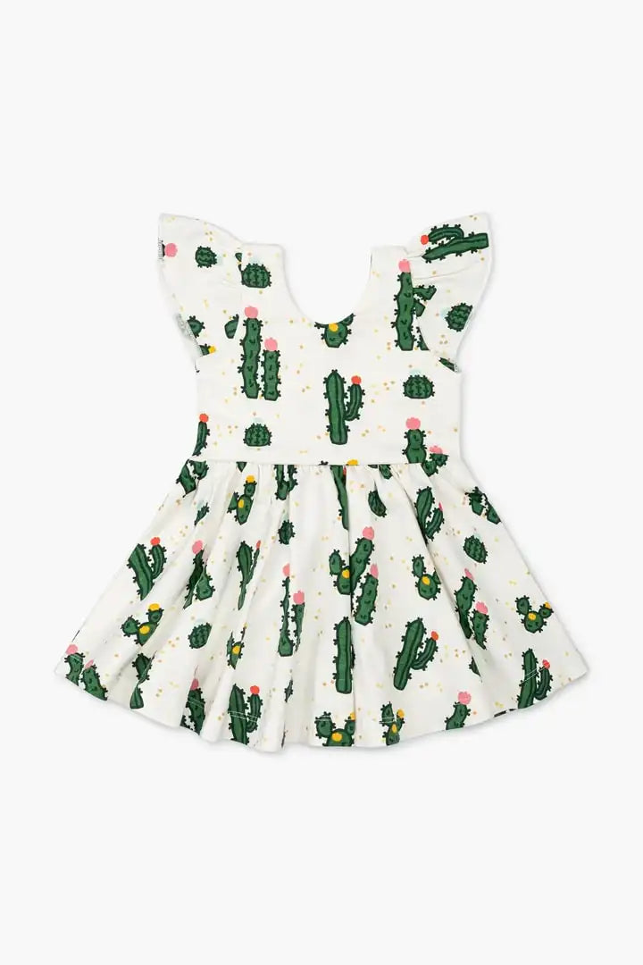 Get The Latest Trends SALE - Short Sleeve Let's Dance Dress_Cactus Flowers