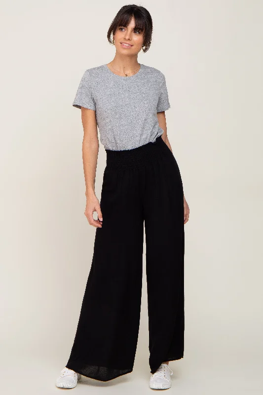 Spring Wardrobe Black Wide Leg Pants