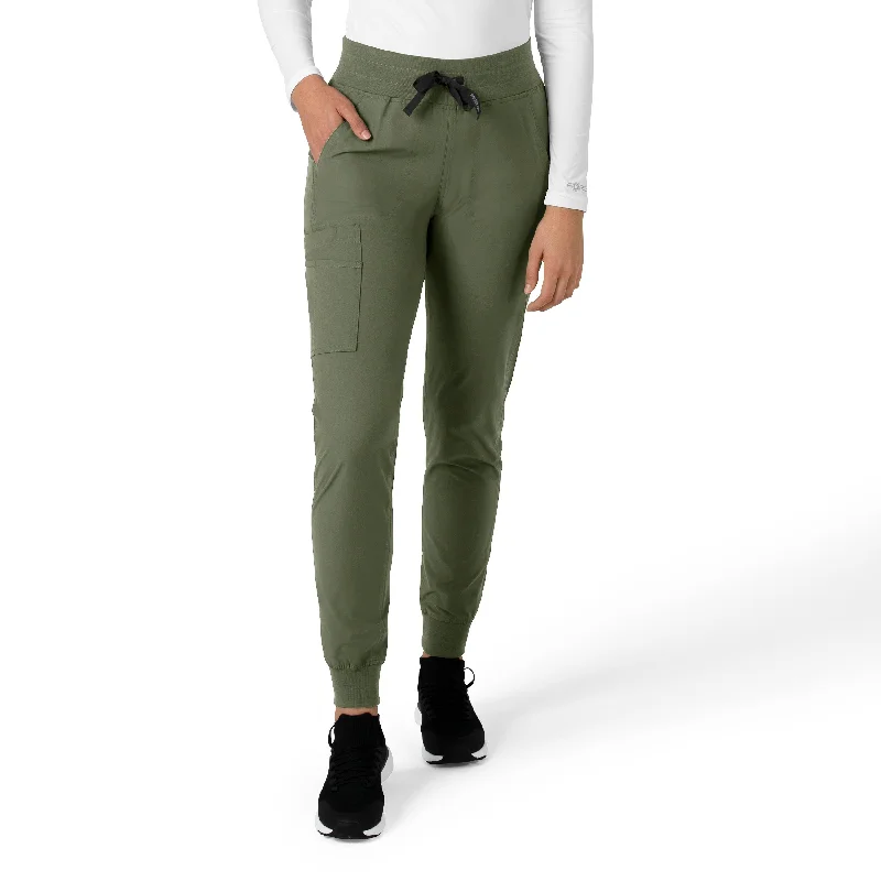 Final Clearance Carhartt Force Essentials Women's Jogger Scrub Pant - Olive