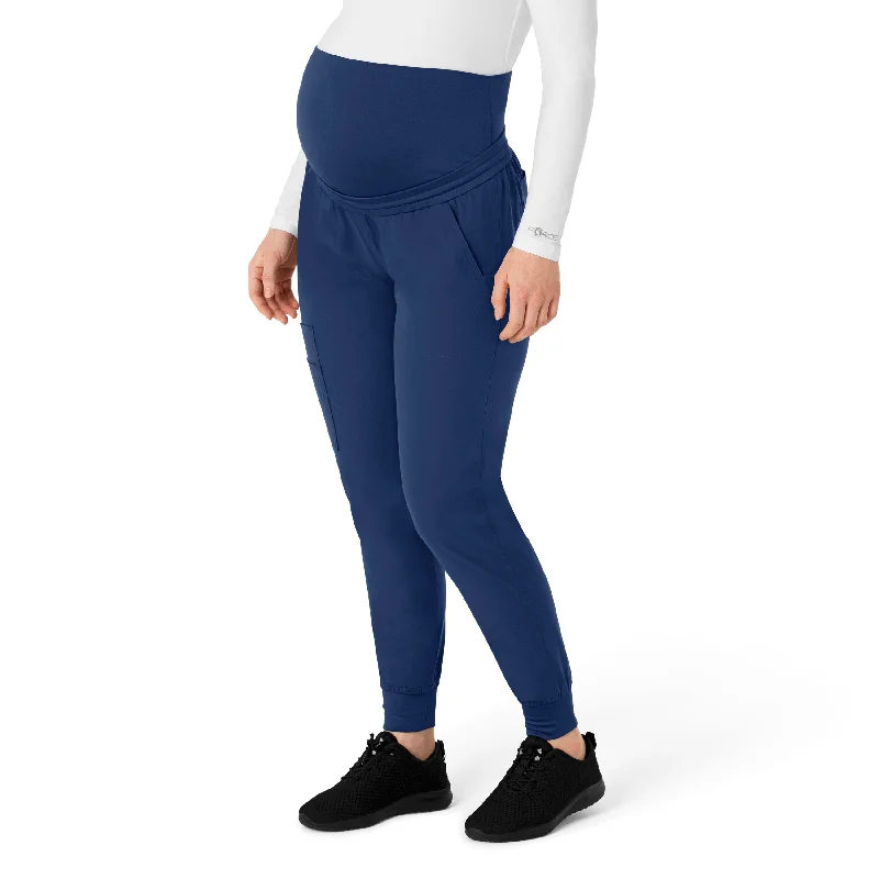 Clearance Event Carhartt Force Essentials Women's Maternity Jogger Scrub Pant - Navy