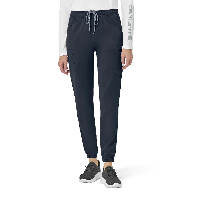 The Good Stuff Carhartt Rugged Flex Peak Women's Cargo Jogger Scrub Pant - Navy