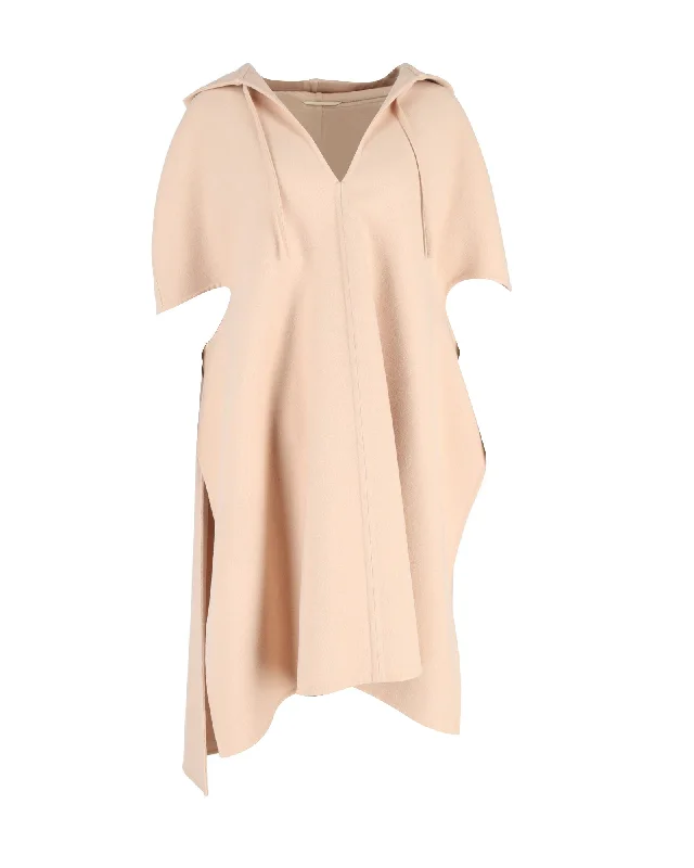 Flash Deals Jil Sander Hooded Cape in Nude Wool