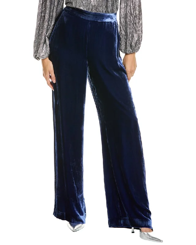 Effortless Comfort Kobi Halperin Marci Silk-Blend Velvet Pant