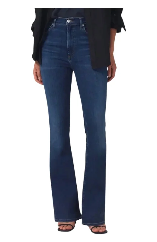 Casual Chic Lilah Bootcut Denim Jeans In Morella