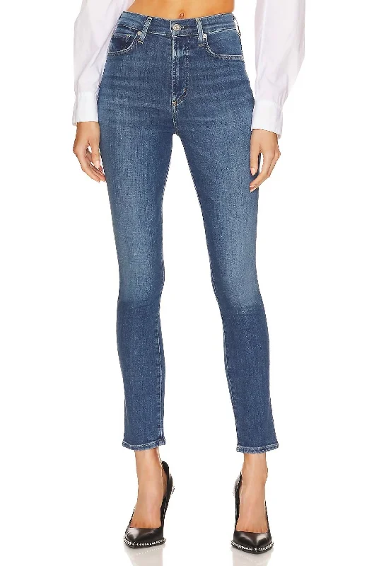 Seasonal Sale Olivia High Rise Slim Denim Jeans In Lawless