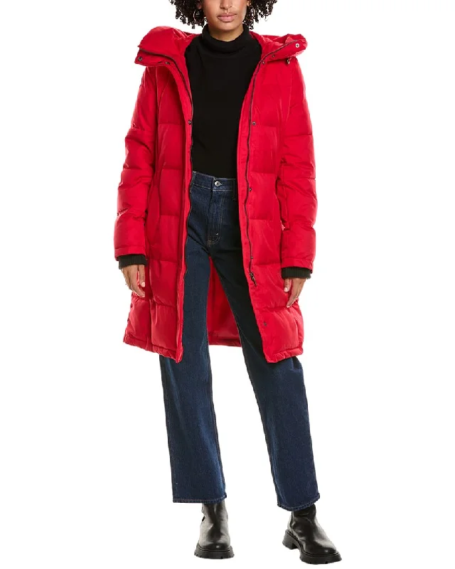 Elevate Your Wardrobe Sam Edelman Belted 3-Quarter Puffer Coat