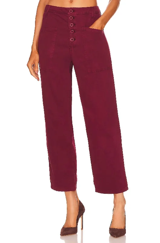 Top Deals Tammy High Rise Trouser In Merlot