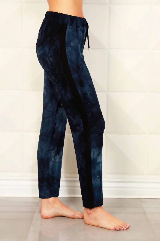 Hot Styles Tie Dye Track Jogger In Ink Black