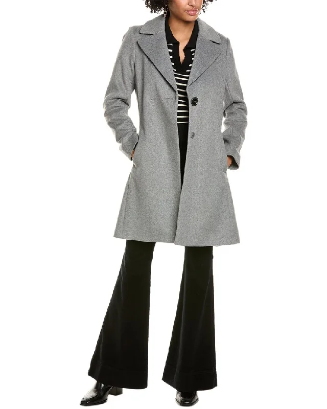 Summer Fashion Via Spiga Walker Wool-Blend Coat