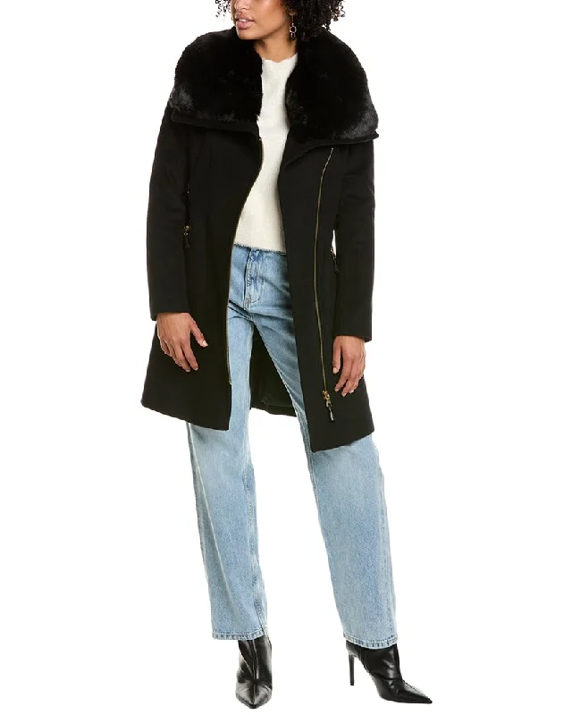 Chic Styles Via Spiga Wool-Blend Coat