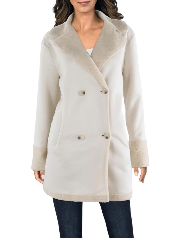 Grab Romantic Date - Night Styles Now Womens Faux Shearling Lined Midi Overcoat